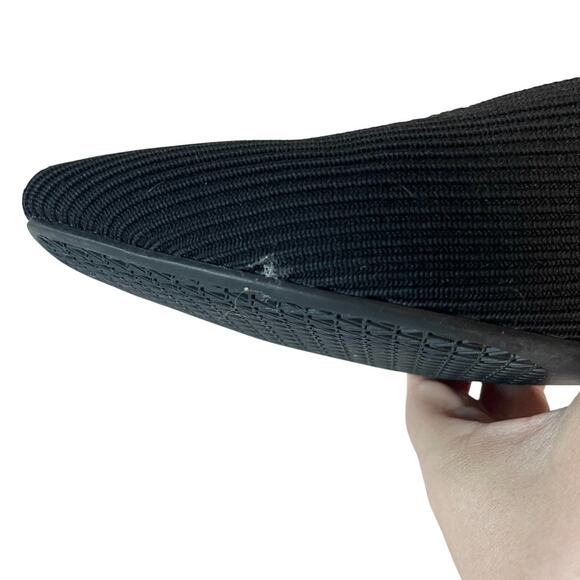 Vivaia Margot Mary Jane Flats Black Square Toe Eco Knit Size 42 US Women 10.5 - Picture 6 of 10